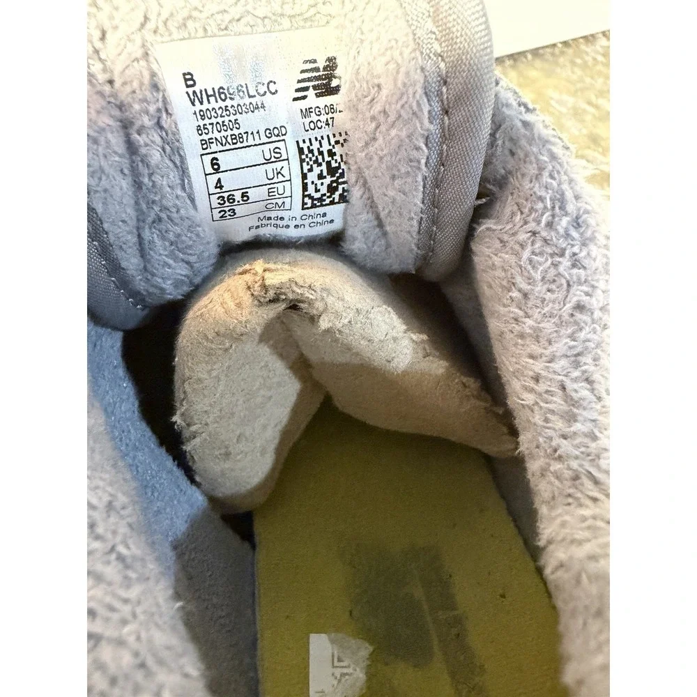 New Balance 996 Mid Grey Suede Brown Leather Knit Textile WH996LCC Womens Size 6